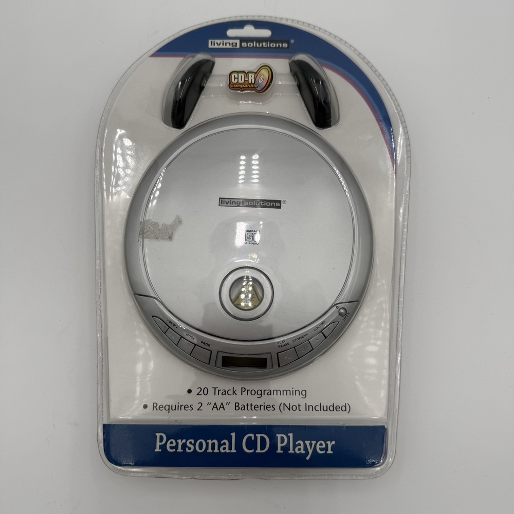 Living Solutions Personal CD Player ATC-2630 w/ Headphones. New, Unopened Sealed